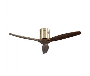 Ventilador de techo metal color dorado serie aguilon 132cm