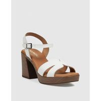 kamome sandalias sandalia aspi blanco para mujer
