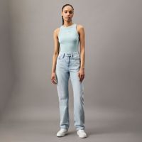 calvin klein jeans top de canale con logo azul j20j225301-cdv