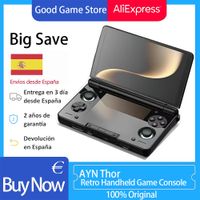 ayn thor consola de juegos portatil con pantalla dual oled de 6 cpu qualcomm snapdragon android 13 bateria de 6000mah hall stick