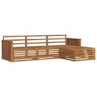 conjunto de sofas de exterior  mobiliario de jardin natural 2495 x 1625 x 73 cm