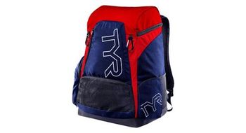 Mochila para piscina tyr alliance team 45l azul rojo