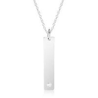 cadena grabado de plata 925 con diamante autentico