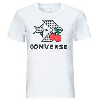 Converse Camiseta CHERRY STAR CHEVRON INFILL TEE WHITE para mujer