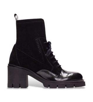 Hispanitas para mujer. HI254281 Botines de Piel Zurich Rock negro (39), 5 a 8cm, Cremallera, Casual