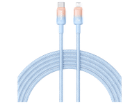 cable usb a lightning - baseus dura tipo-c carga rapida trenzado ultrarresistente de 200 cm universal 20w azul