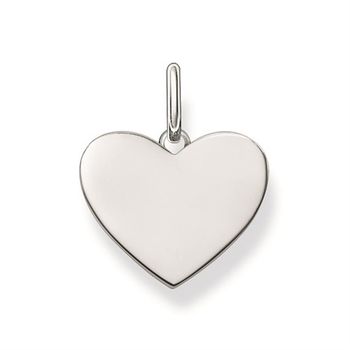 Colgante corazón grabado plata thomas sabo