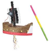 pinata barco de piratas  palo