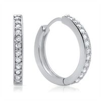 modern de aros plata 925 circonitas