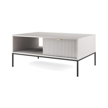 Mesa de centro gris 104 x 68 x 48 cm
