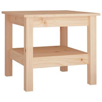 Mesa De Café - Mesa De Centro 45x45x40 Cm Madera Maciza De Pino
