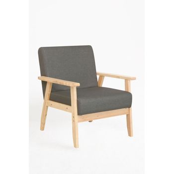 Sillón Domo Tela - Gris Oscuro