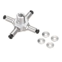 conjunto de grupo de cabeza de rotor de metal de repuesto para helicoptero rc era c123 rc