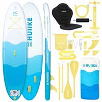 tabla paddle surf hinchable con accesorios huiike  sup con remo doble uso asiento kayak azul 10