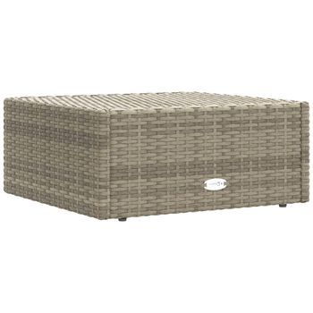 Conjunto De Sala Para Patio (con Cojines, Mimbre De Poliéster Gris)