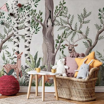 Papel pintado autoadhesivo animales en la selva 400x260cm
