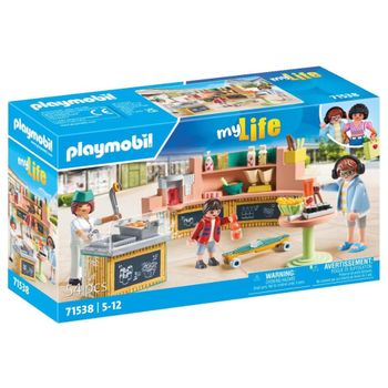 Playmobil cantina (71538) My life con 3 figuras incluidas en el restaurante