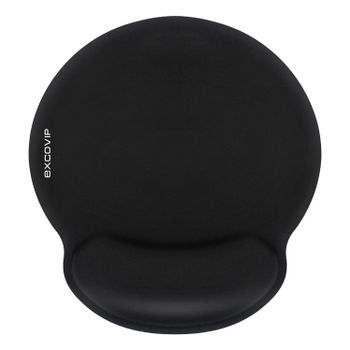 EXCO-alfombrilla de ratón ergonómica con soporte para muñeca, Base de goma antideslizante, espuma viscoelástica, cómoda, para ordenador, oficina y hogar