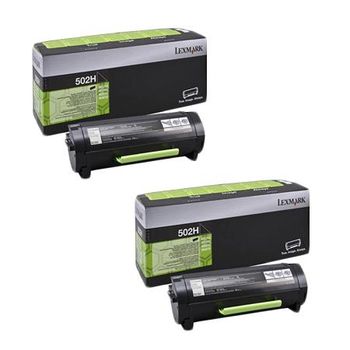 Original Multipack Lexmark MS410dn Printer Toner Cartridges (2 Pack) -50F2H0E