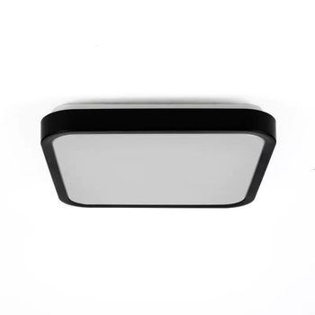 Plafond V-tac Vt-8630s Montaje En Superficie 36w Led Ip44 42x42cm Detector De Movimiento 4000k 3820lm (sku 76741) Negro