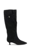 botas tubo de ante con hebilla black 38