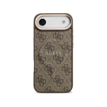 Guess Funda Para Iphone Air – Carcasa De Polipiel Marrón Con Magsafe Y Logo Clásico, Diseño Elegante Y Ajuste Preciso