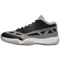nike zapatillas de baloncesto air jordan 11 retro low ie black cement para hombre