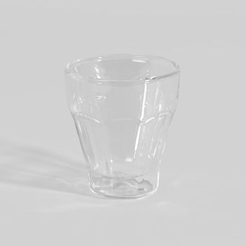 Taza de café de doble pared de vidrio transparente