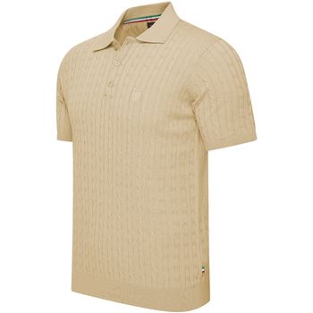 Cappuccino Italia Polo Caorle Cable Knit para hombre