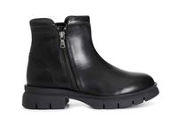 botin mujer piel con cremallera black 37