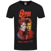 david bowie camiseta manga larga new york city para mujer