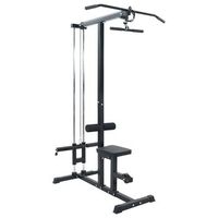 maquina de jalon al pecho manual negro 110 x 70 x 187 cm vidaxl