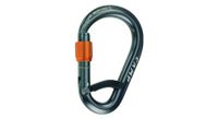 camp core belay lock mosqueton con cierre de rosca gris naranja