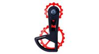 jaula de desviador cyclingceramic ospw race 14 19t para desviador shimano 105 y 105 di2 11 12s rojo