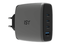 cargador de pared - isy iac-7140 140w carga ultrarrapida gris oscuro