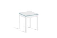 mesa cocina extensible libro 65130x65 cm blanco pata blanco