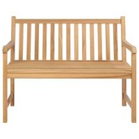 banco de jardin  banco de exterior  silla de jardin de madera maciza de teca 114 cm