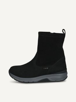 CAPRICE Bootie, black, made of Leather and synthetic without heel, Size 37