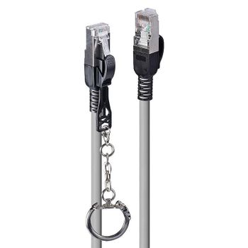 Cable de red Lindy Cat6a S/FTP 20 m Gris