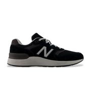 new balance para hombre m880v7ca zapatillas de piel fresh foam x walking 880 v7 negro 47 2e plano nobuck cordones casual deportivo