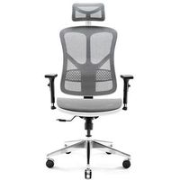 silla gaming diablo v-basic sillon blanco y gris