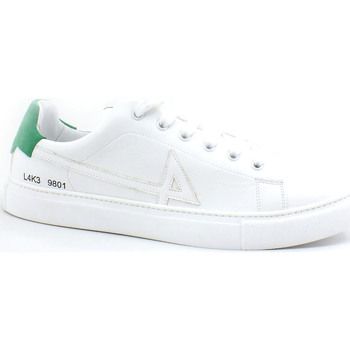 L4k3 Deportivas Moda College 4 Sneaker Pelle Tricolor Bianco Verde F62-COL para hombre
