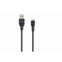 cable usb gembird ccp-musb2-ambm-6 18 m chapado en oro negro