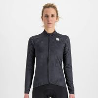 sportful womens bodyfit pro thermal jersey - xl - black galaxy blue pompelmo