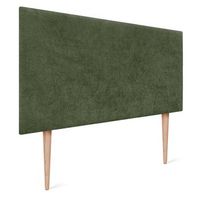 dhome cabecero acabado toalla soft tapizado liso con patas tejido suave para pared acusticos cabeceros absorbentes 90cm 8cm - 125 al - verde