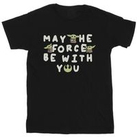 disney camiseta manga larga the mandalorian may the force be with you para nina