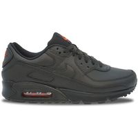 nike deportivas moda air max 90 leather black safety orange para hombre