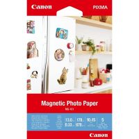 papel fotografico canon mg-101 magnetico 10x15 cm brillante 5 hojas