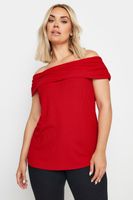 limited collection top rojo bardot mujer curvy y tallas grandes limited collection