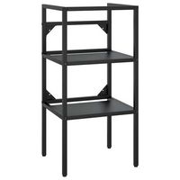 estructura de lavabo de hierro negro 40x38x83 cm vidaxl